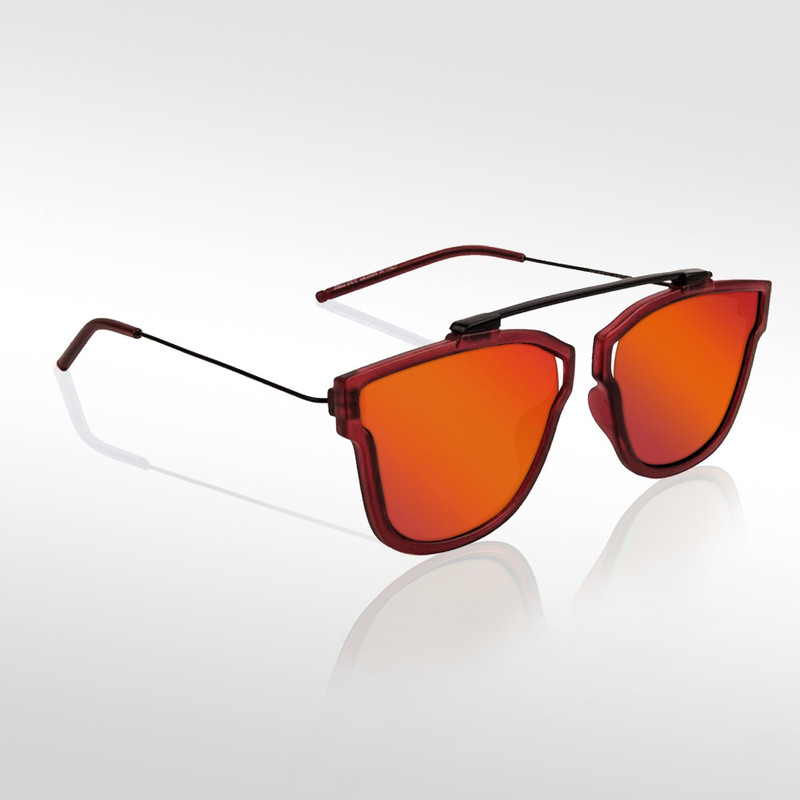 Knotyy Retro Square Sunglasses(Orange)