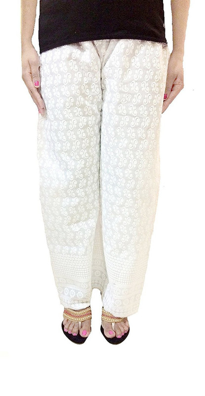 rana impression Regular Fit Women White Trousers