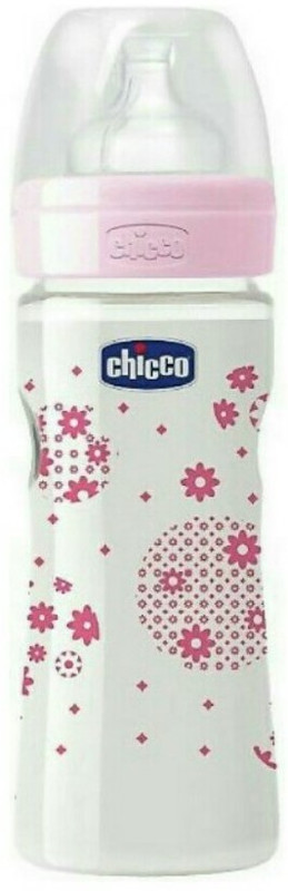 Chicco Well being feeding bottle (4m+) - 250 ml(Pink)