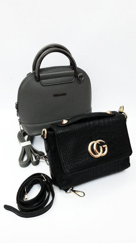 Mona Lisa Black, Grey Sling Bag