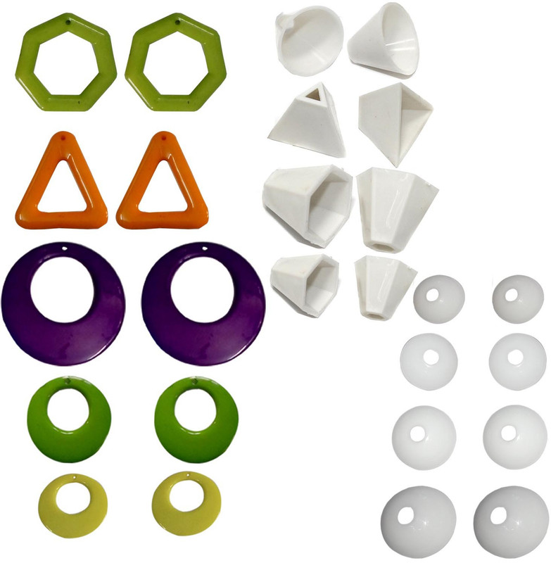 craftkit jhumka and round color earrng base jewellery making