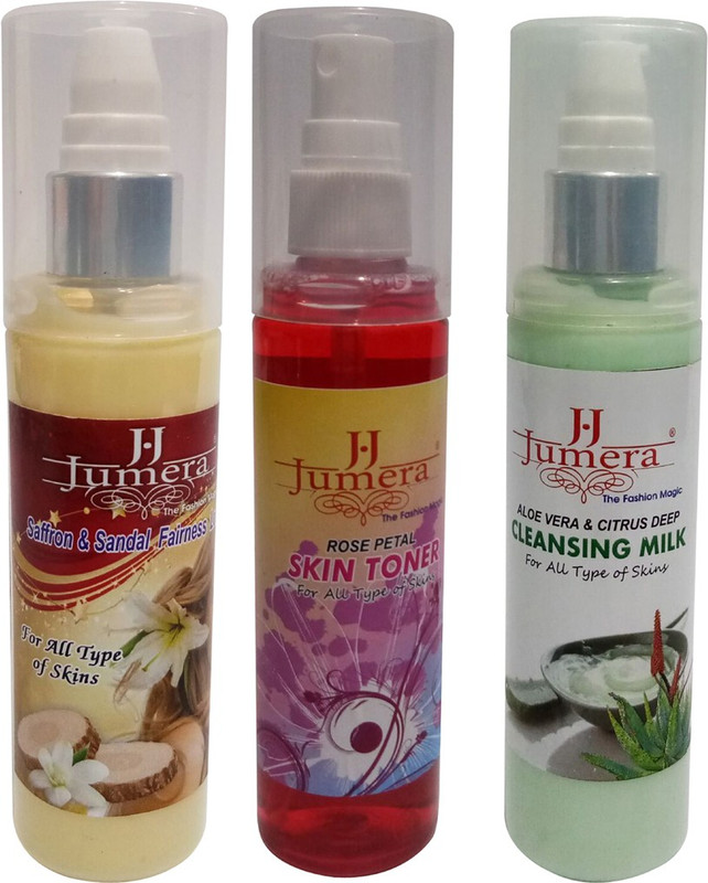 jumera Combo of,Skin Toner/ Cleansing Milk/Lotion pack of 3(3 Items in the set)