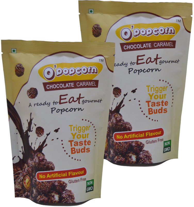 O'popcorn Chocolate Caramel Chocolate Popcorn(0.08 g, Pack of 2)