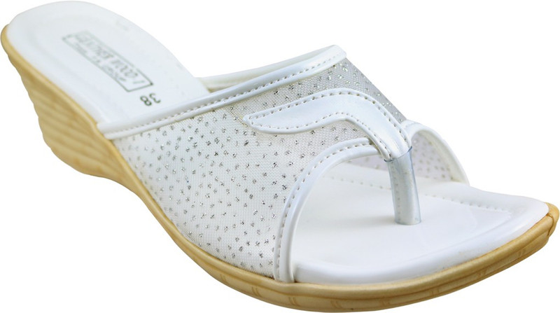 Leatherwood1 Women White Wedges