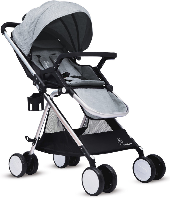 R for Rabbit Giggle Wiggle Stroller(Multi, Grey)