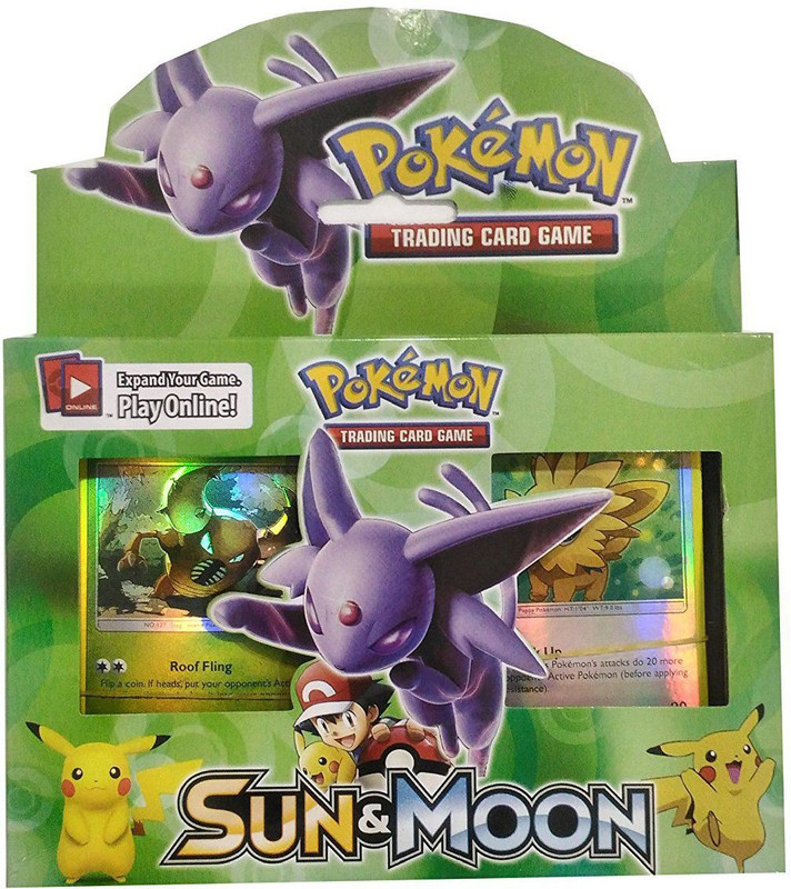 Akrobo Pokemon Sun Moon Trading Card Game Set For Kids Board