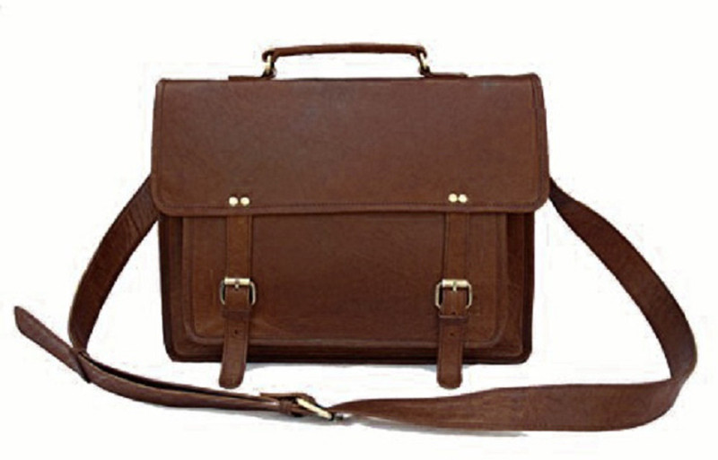 anshika international 15 inch Expandable Laptop Messenger Bag(Brown)