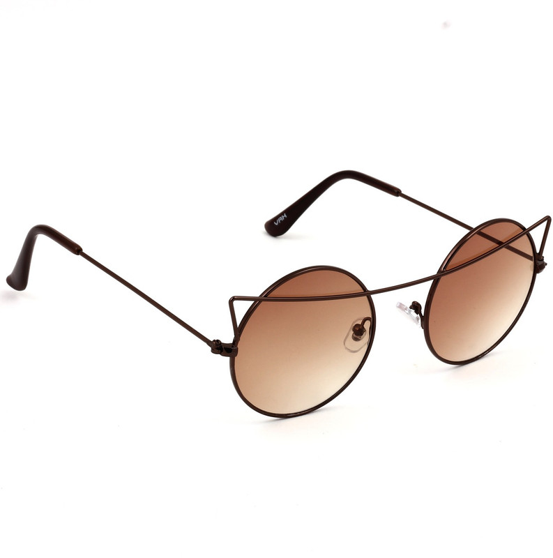 Eyeland Oval, Round Sunglasses(Brown) Eyeland Oval, Round Sunglasses(Brown)