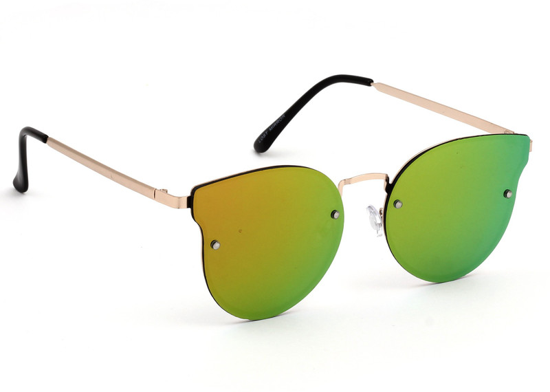 Eyeland Round Sunglasses(Yellow, Orange, Multicolor, Green) Eyeland Round Sunglasses(Yellow, Orange, Multicolor, Green)