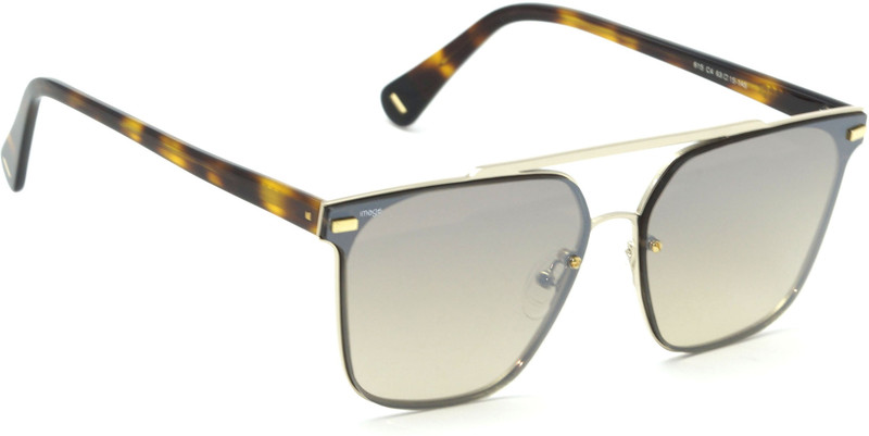 Image Retro Square Sunglasses(Brown)