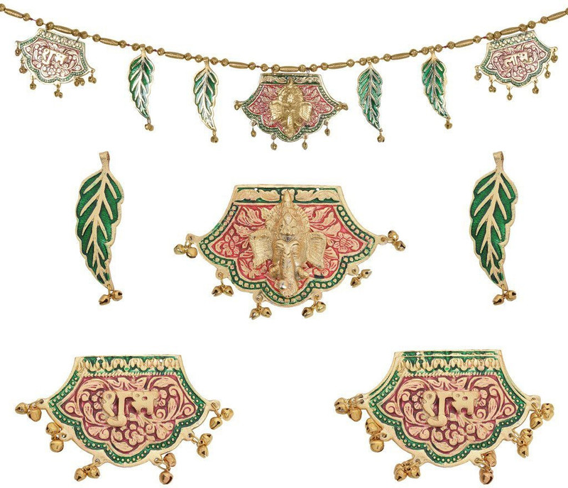 saarthi Auspicious Metal Ganesha Shubh Labh Bandanwar Door Hanging Toran(Metal)