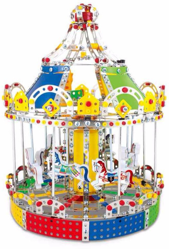 shunji DIY carousel(wind up with music)(Multicolor)