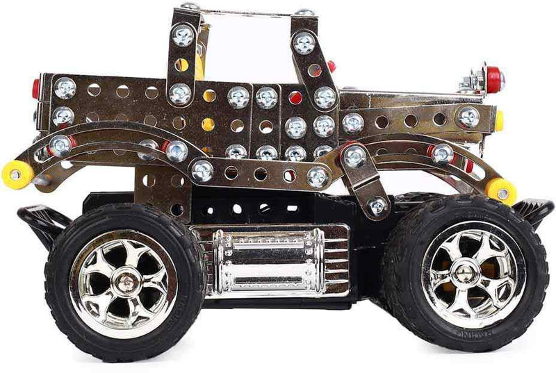 shunji 4 channels DIY RC metal jeep(not include charger and battery)(Multicolor)