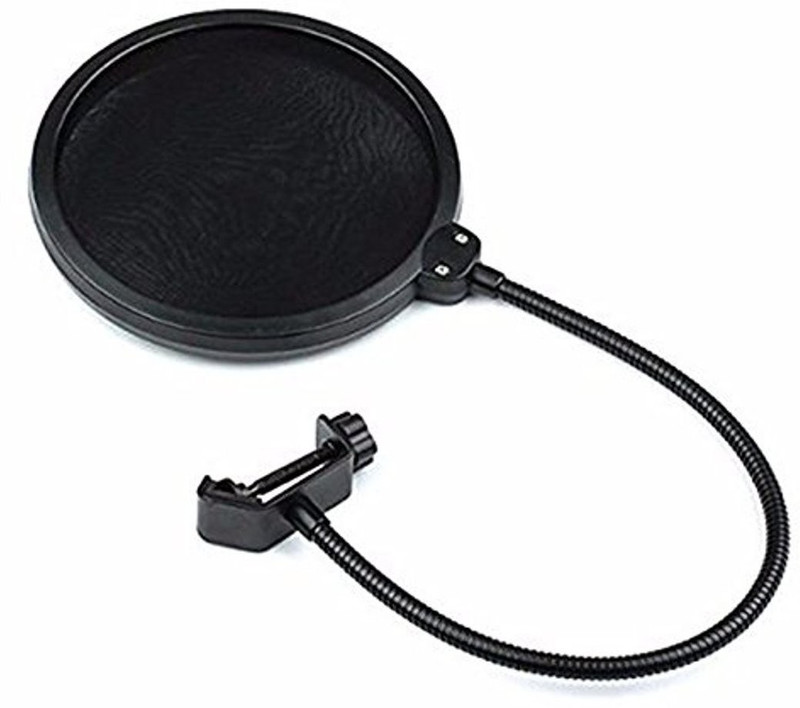 Aeoss Double Layer Studio Mic Wind Pop Filter(Black)