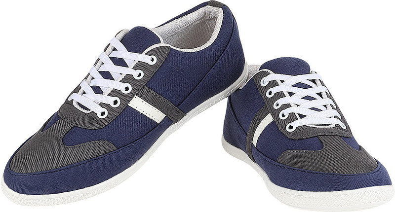 Alexus Plain casual shoe For Men(Blue, Grey) Alexus Plain casual shoe For Men(Blue, Grey)