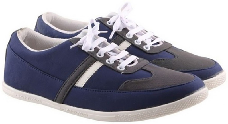affron Canvas Shoes For Men(Blue, Grey)