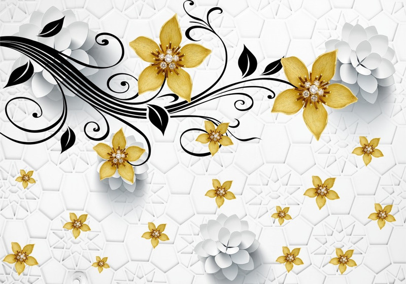 seema creations Floral & Botanical Wallpaper(42 cm X 60 cm)