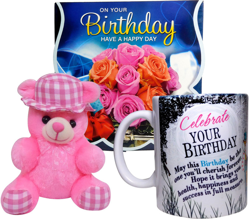 Siddhi Gifts birthday gifts for sister - Birthday Greeting Card, Soft Hat Teddy With Coffee Mug(Set of 1) Siddhi Gifts birthday gifts for sister - Birthday Greeting Card, Soft Hat Teddy With Coffee Mug(Set of 1)