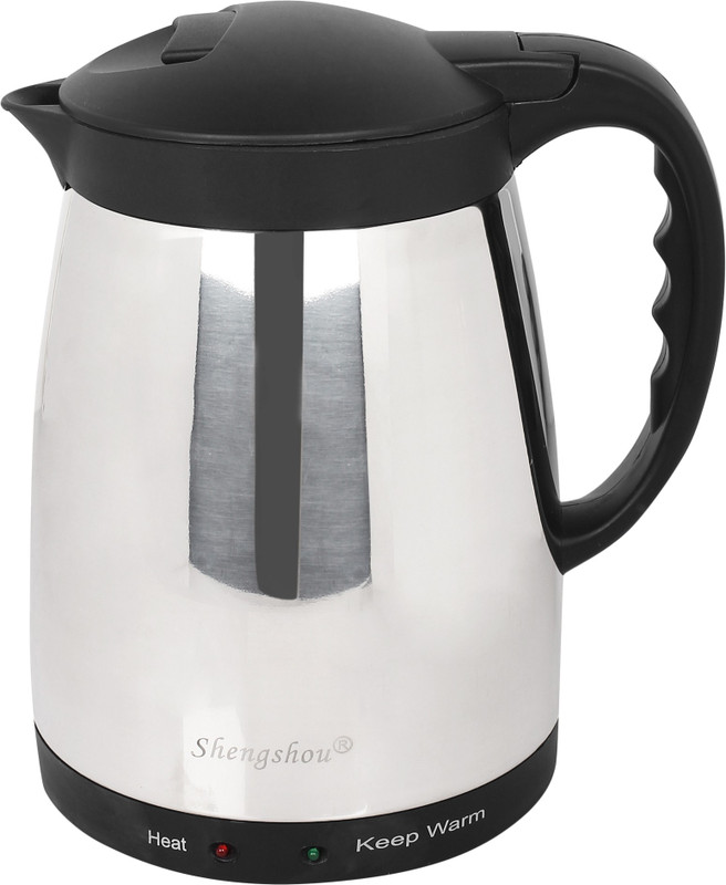 Shengshou SS12 Electric Kettle(1.2 L, Silver,Black)