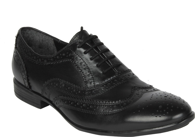 Salt N Pepper 15-317 Koop Black Men'S Lace Up Shoes For Men(Black)
