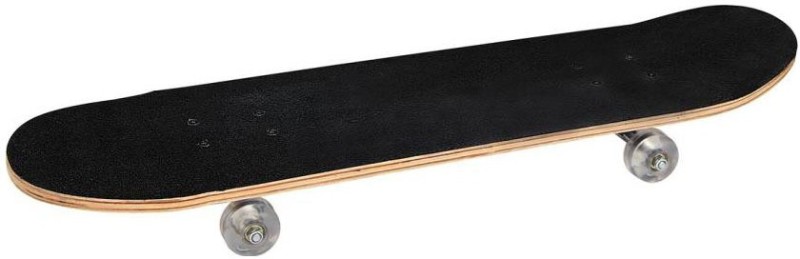 Rent Printed 6 inch x 24 inch Skateboard(Black, Pack of 1)