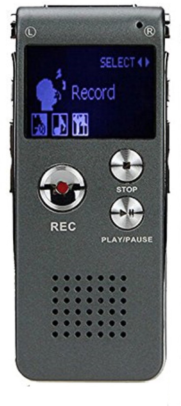 PremiumAV 8GB Brand Mini USB Flash Digital Audio Voice Recorder 650Hr Dictaphone MP3 Player Grey Pen Drive 8 GB Voice Recorder(2 inch Display)