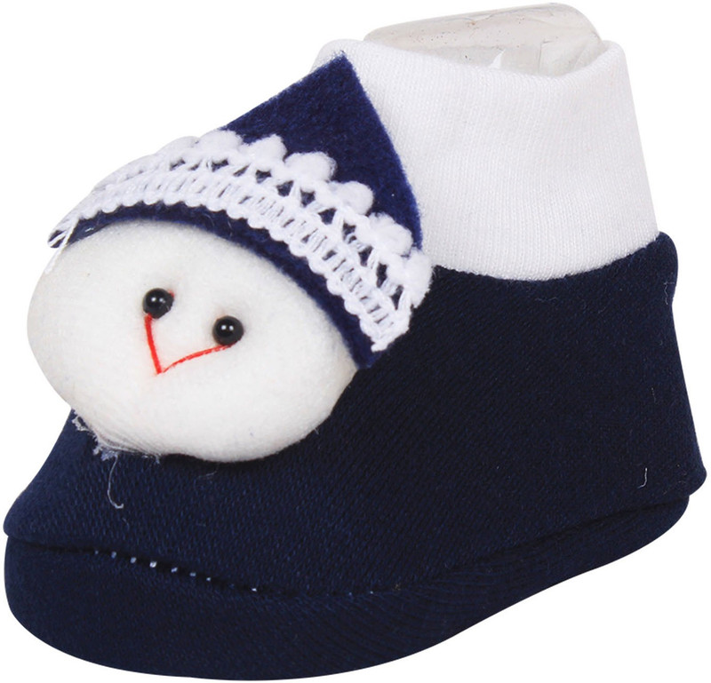 Ole Baby OB-CSB-F695-P Booties(Toe to Heel Length - 10 cm, Dark Blue)