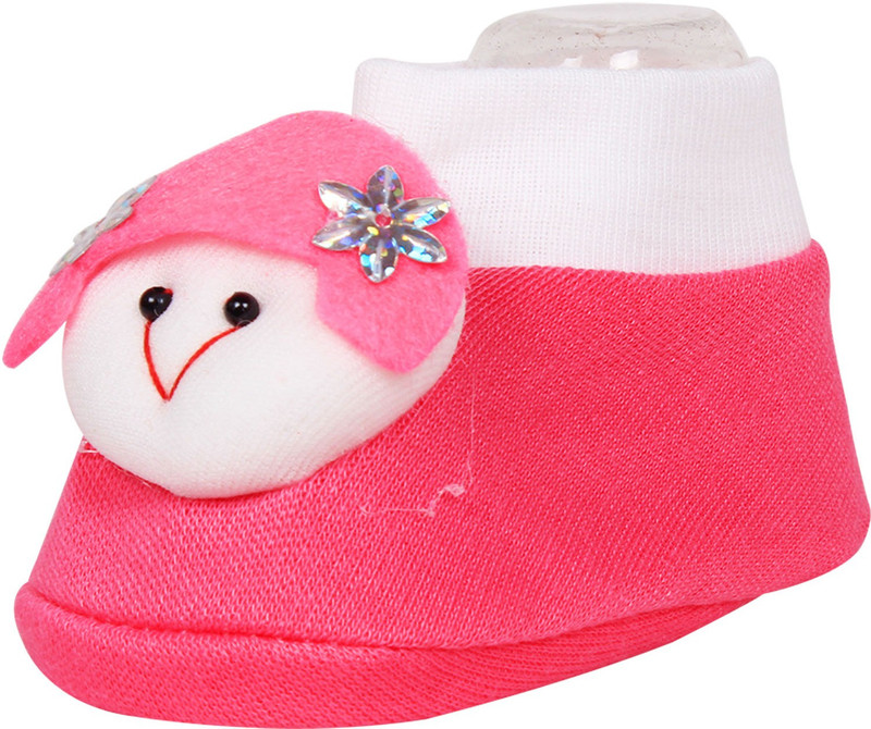 Ole Baby OB-CSB-F700-P Booties(Toe to Heel Length - 10 cm, Pink)