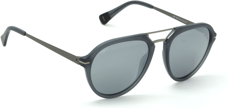 Image Aviator, Round Sunglasses(Silver)