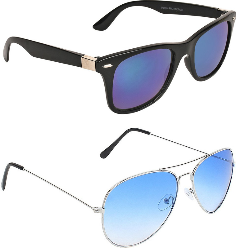 Abner Wayfarer, Aviator Sunglasses(Blue, Blue) Abner Wayfarer, Aviator Sunglasses(Blue, Blue)