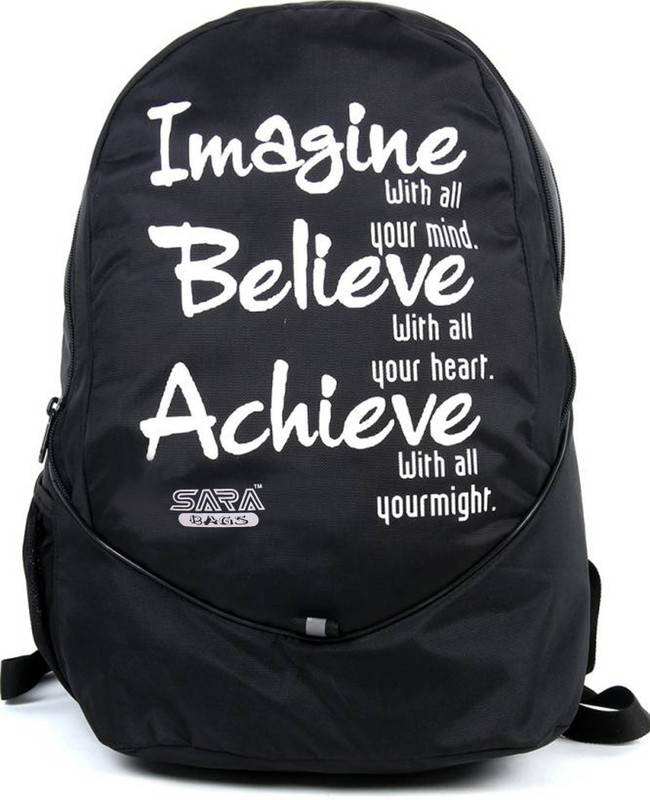 sara bag school bag Multipurpose Bag(Black, 20 L)
