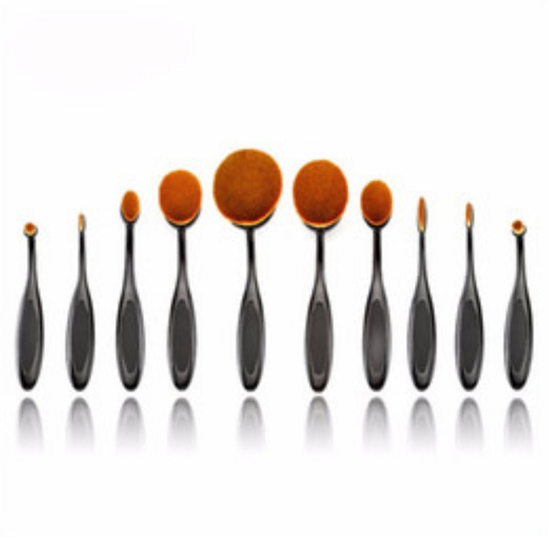 anastasia 0val brush set of 10(Pack of 10)