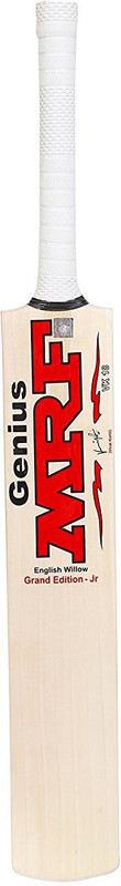 Mrf genius signed by virat kohli poplar willow tennis bat Poplar Willow Cricket Bat(Harrow, 1 kg)
