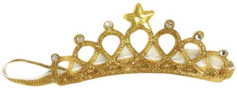 ziory Golden Baby Girl Baby Boy Unisex Rhinestone Crown Headbands Toddler Princess Hair Accessories Baby Girl's Birthday Gift Tiara Crown Headband Head Band(Gold)