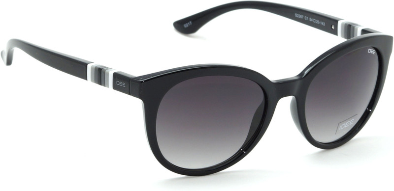 IDEE Round, Cat-eye Sunglasses(Black)