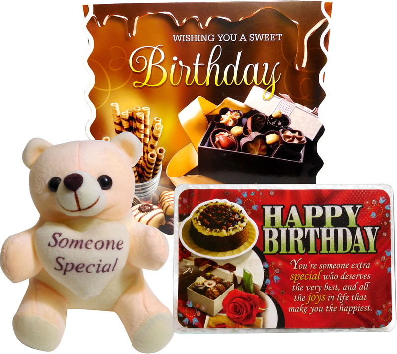 Siddhi Gifts Gifts For Girls - Birthday Greeting Card and Cute Soft Teddy With Birthday Quotation(Set of 1) Siddhi Gifts Gifts For Girls - Birthday Greeting Card and Cute Soft Teddy With Birthday Quotation(Set of 1)