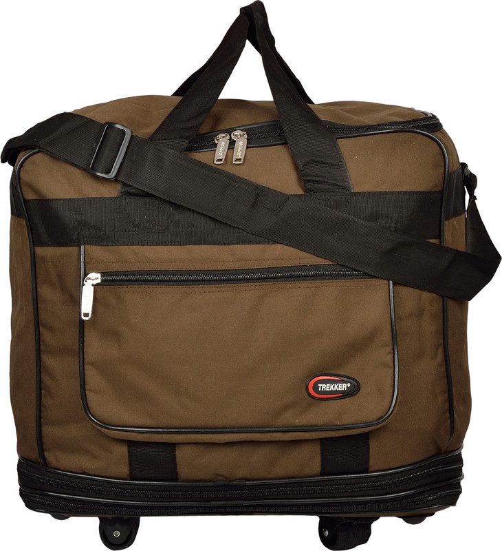 Trekker (Expandable) DFJUMBO2BR Travel Duffel Bag(Brown) Trekker (Expandable) DFJUMBO2BR Travel Duffel Bag(Brown)