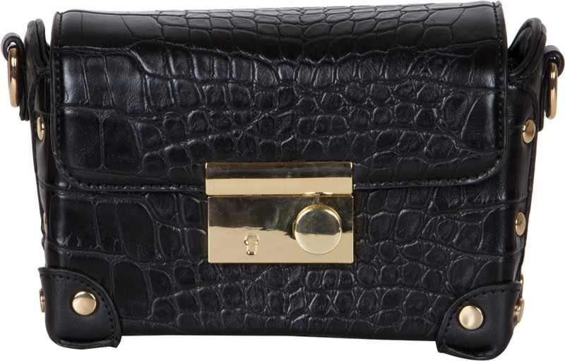 sathavi Girls Black Sling Bag