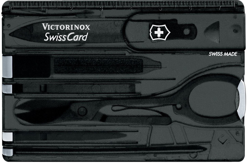 Victorinox Swiss Card Onyx Black Translucent Swiss Army Knife(Black)