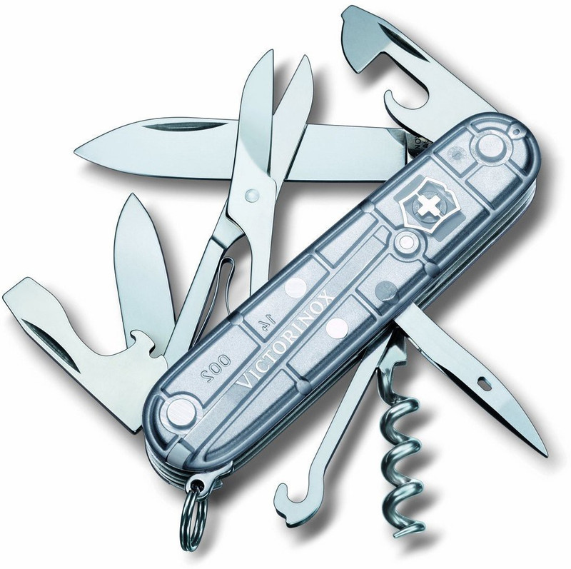 Victorinox Climber SilverTech, Silver Transparent Swiss Army Knife
