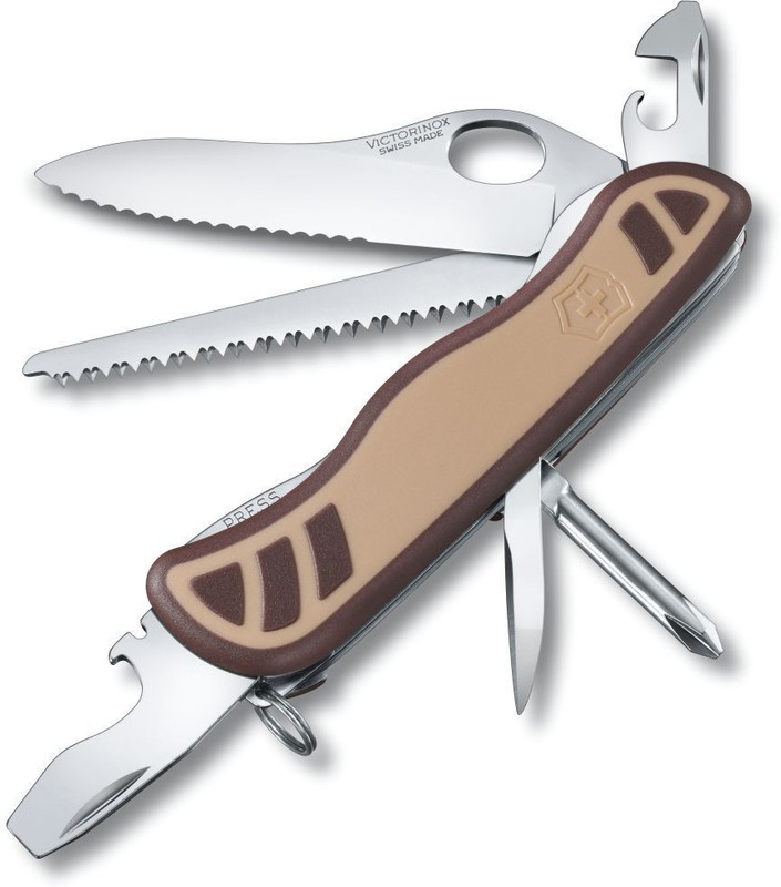 Victorinox Trailmaster Grip, 111mm, Desert 2C, Folding Box Swiss Army Knife(Brown)