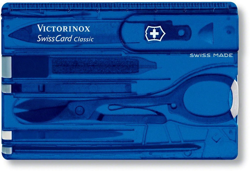 Victorinox Swiss Card Sapphire Blue Translucent Swiss Army Knife(Blue)