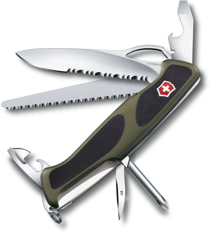 Victorinox Ranger Grip 178,130mm,component Handels,Green/Black Swiss Army Knife(Green, Black)