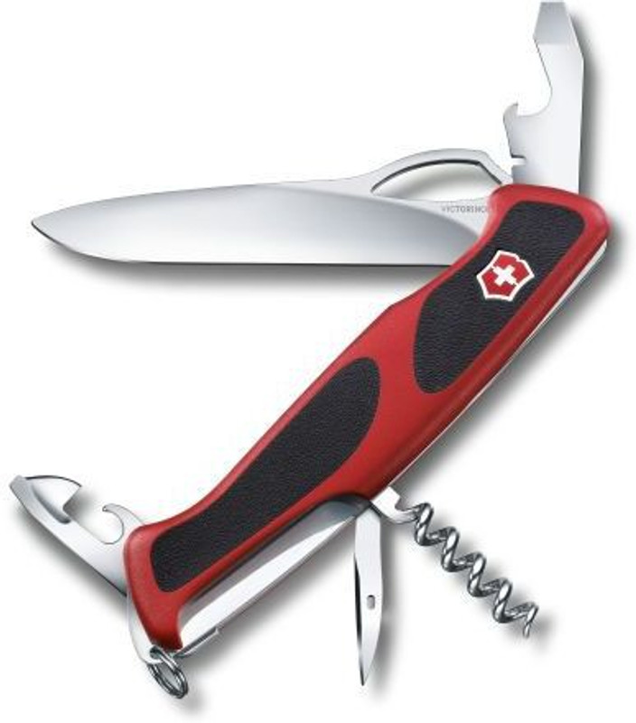 Victorinox Ranger Grip 61,130mm,component Handels,Red/Black Swiss Army Knife(Red, Black)