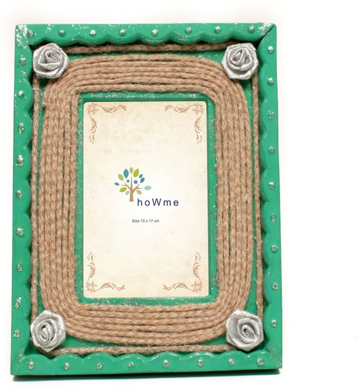 howme Wood Photo Frame(Green, 1 Photos)