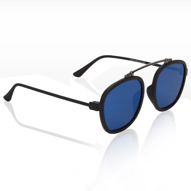 Knotyy Rectangular Sunglasses(Blue)