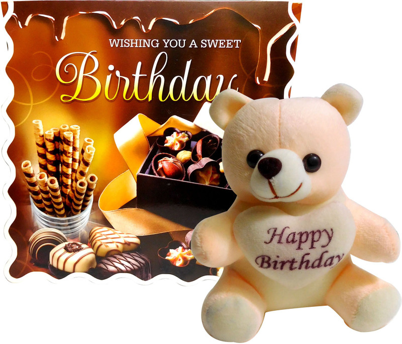 Siddhi Gifts birthday gifts for girls - Birthday Greeting Card With Small Cute Soft Teddy(Set of 1) Siddhi Gifts birthday gifts for girls - Birthday Greeting Card With Small Cute Soft Teddy(Set of 1)