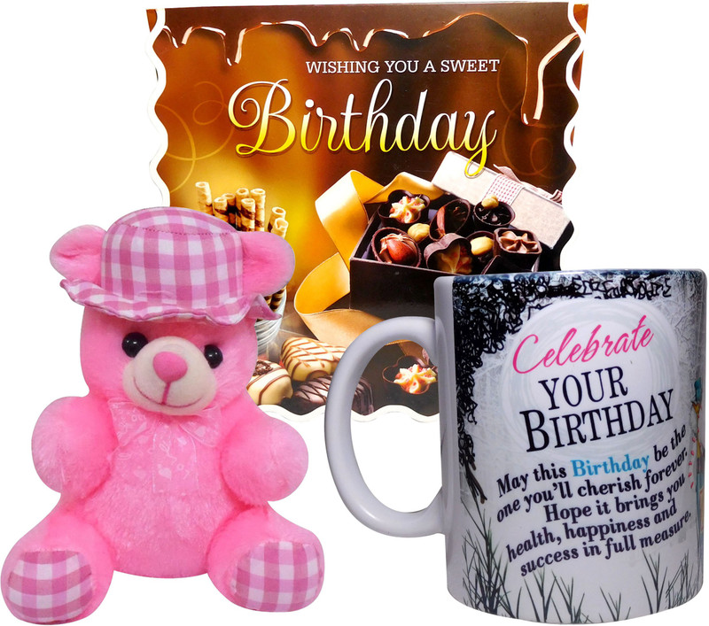 Siddhi Gifts birthday gifts for men for husband - Birthday Greeting Card, Soft Hat Teddy With Coffee Mug(Set of 1) Siddhi Gifts birthday gifts for men for husband - Birthday Greeting Card, Soft Hat Teddy With Coffee Mug(Set of 1)