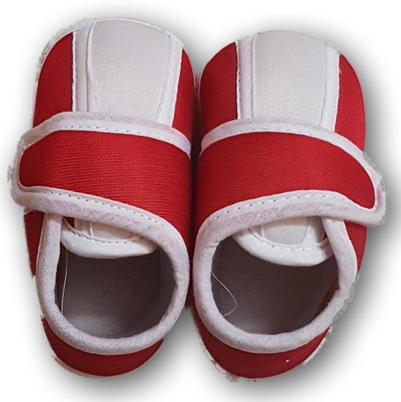 FeatherTouchKids Booties(Toe to Heel Length - 9 cm, Red)