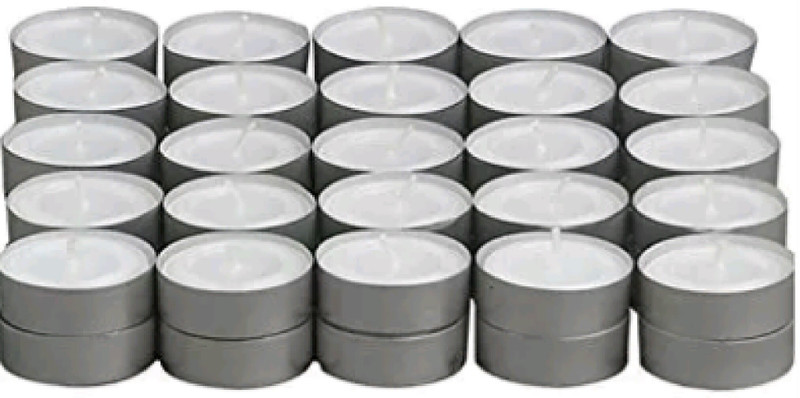 madhulica MD11088 WHITE TEA LIGHT CANDLES PACK OF 250 Candle(White, Pack of 250)